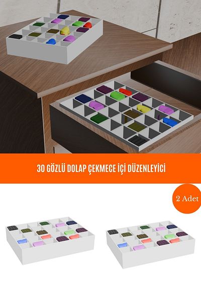 Spartek home textile 2 τμχ Κυψελοειδής Διχτυωτή Κατασκευή με 30 μάτια με Ύφασμα 40x35 Λευκό