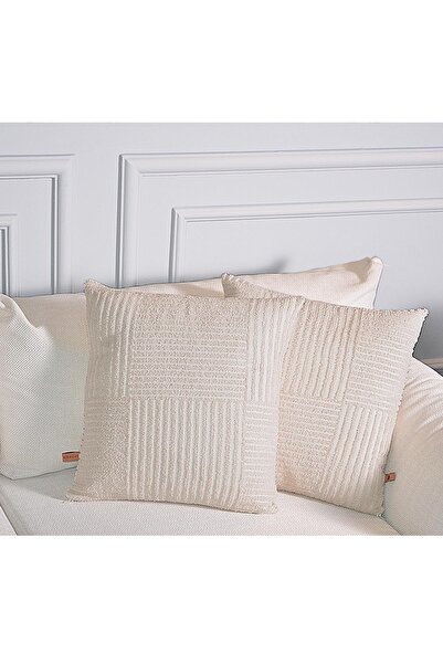 BİRHOME Style Jacquard Special Design 2-Piece Decorative Throw Pillow Cover 43X43 cm
