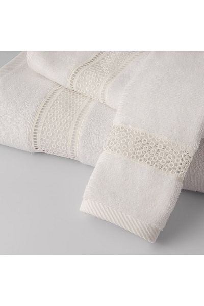 Gül Güler Paris White Lace Face Towel