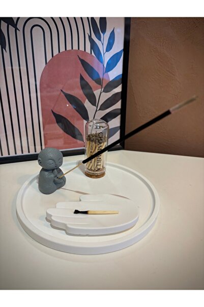 Home Buda Tütsü, Kibritlik, El Tabak Ve Yuvarlak Tepsi Seti (VERNİKLİDİR)