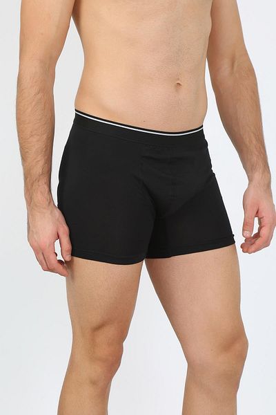 Akbeniz Μαύρα μποξεράκια μεγάλου μεγέθους - Cotton Lycra 40134