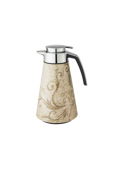 Dania German amsa Thermos 1.5 liter capacity beige and silver color