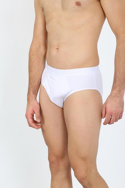 Akbeniz Ανδρικό βαμβακερό Lycra Slip White 40132