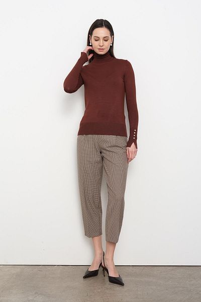 Qutu Butik 1268 ПУЛОВЕР С ВОДОЛКА И РЪКАВ