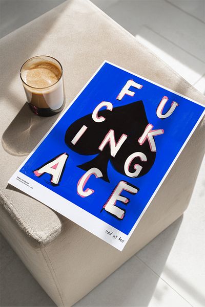 House Gorgeous Ace, Tried My Best Poster cu design modern colorat fără încadrare Colecția Dolce Vita