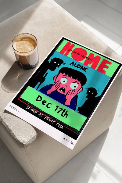 House Gorgeous Poster cu design colorat modern fără încadrare Home Alone Colecția Dolce Vita