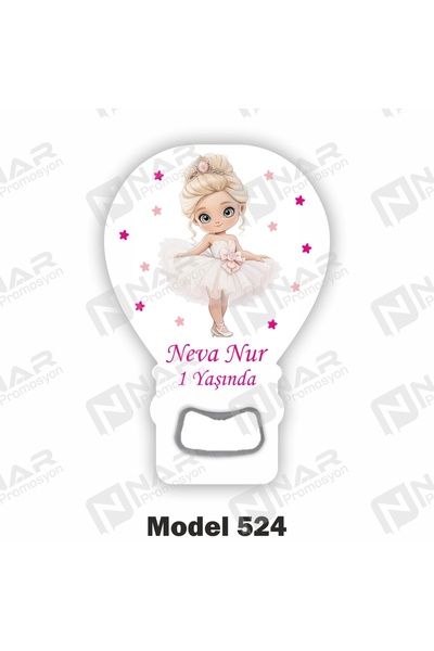 Nar Promosyon 50 Adet, Balon Açacak Magnet, Arkası Mıknatıslı, Ambalaj Hediye...