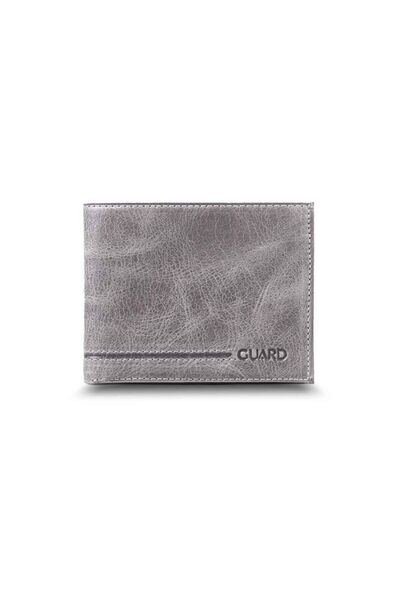 Guard Leather Antik Gri Klasik Deri Erkek Cüzdanı