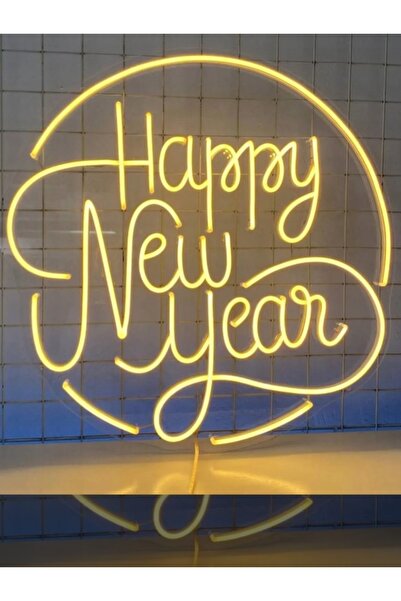 KAMER LED IŞIKLI HAPPY NEW YEAR YENİ YIL KUTLAMA YILBAŞI NOEL YAZI