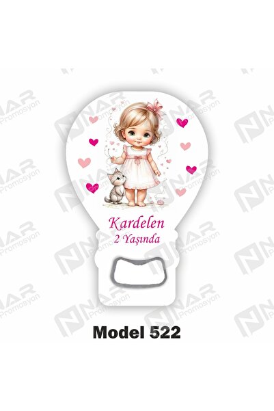 Nar Promosyon 35 Adet, Balon Açacak Magnet, Arkası Mıknatıslı, Ambalaj Hediye...