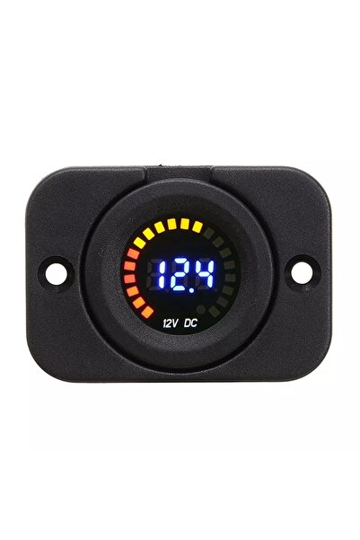Maroces PANO TİP ARAÇ İÇİ VOLT GÖSTEREN DİJİTAL VOLTMETRE 12V DC