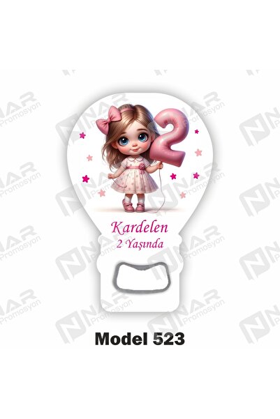 Nar Promosyon 50 Adet, Balon Açacak Magnet, Arkası Mıknatıslı, Ambalaj Hediye...