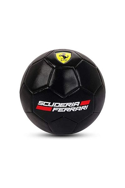 Ferrari 5 MACHINE SEWING SOCCER BALL black two RED lines F611