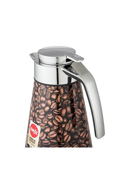 Dania Amza German Thermos 1 liter capacity coffee beans image silver
