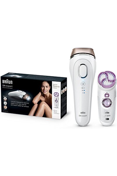 Braun Group جهاز Silk Expert 5 IPL BD 5009 لإزالة الشعر بشكل دائم في المنزل للجسم والوجه + مقشر للجسم