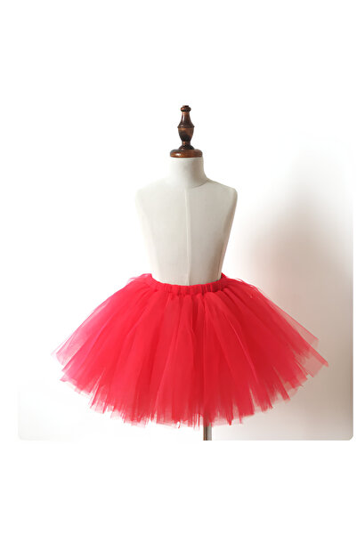 LIWOGY Kız Çocuk Tütü Etek / Astarlı Kabarık Tütü Etek / Gösteri Eteği / Okul Etkinlik Eteği