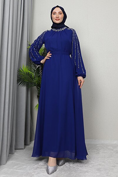 KAWEL Φόρεμα Night Blue Semra Hijab