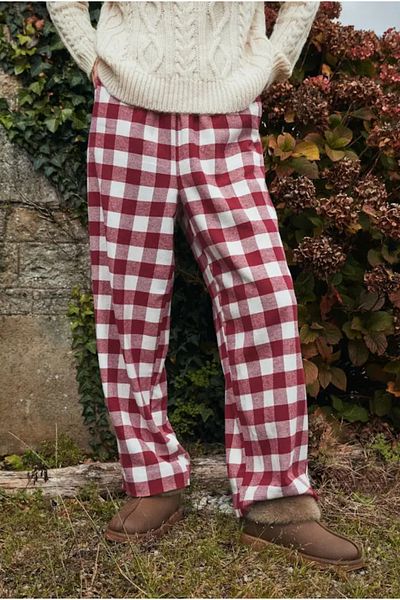 BİQ & TAQ BUTİK ΚΟΚΚΙΝΗ ΛΕΥΚΗ ΚΑΡΟ Φόρμα Unisex με σχέδιο