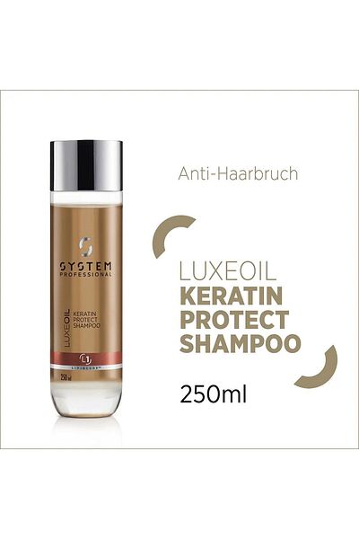 System Professional Luxe Oil Keratin Shampoo 250ml - Keratin Protective Nourishing