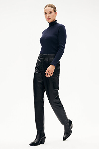 W Collection LACİVERT VİSKOZ/POLYAMİD TRİKO KAZAK