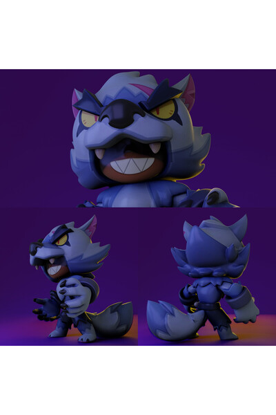 Giftbox3d مجسم براول ستارز وولف ليون 20 سم