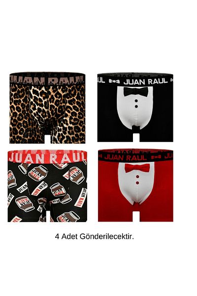 Juan Raul Ανδρικό παπιγιόν Boxer 4 Συσκευασία