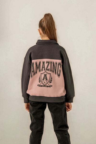 HAUSEkids 8-12 Years Amazing Team Girls Bomber Jacket - Powder