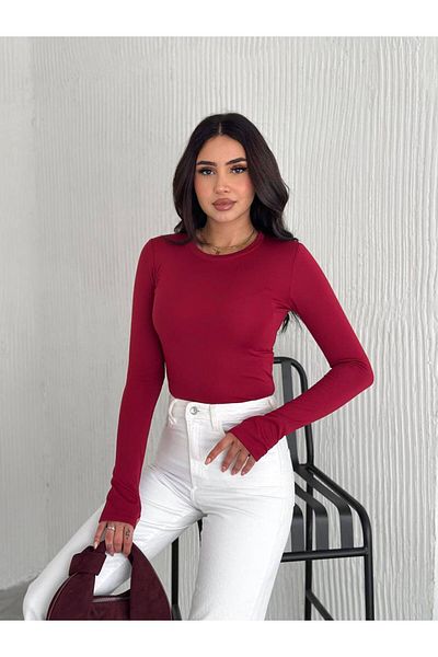Noa Noa Raised Diver Fabric Blouse with Finger Snap Detail
