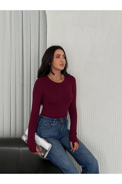 Noa Noa Tricou de bază cu mânecă lungă, slim fit, cu detaliu de închidere a degetelor