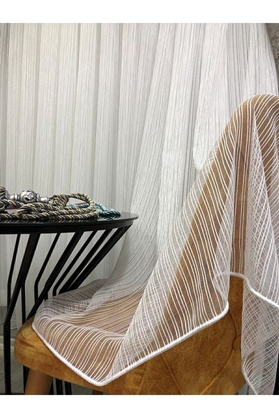 RÜYAPER 1/3 Close Pleat - Striped Tulle Does Not Want Iron
