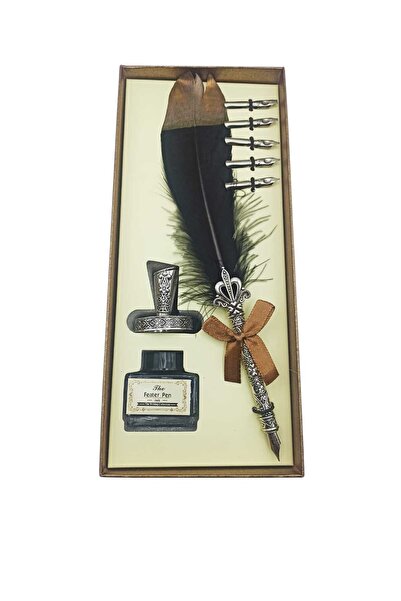 Cömert Hediyelik Eşya Tüylü Divit Kalem Seti