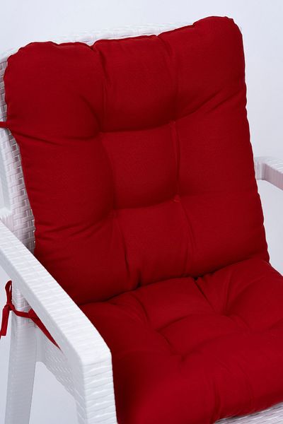 ALTINPAMUK Neva Red Back Chair Cushion with Special Stitched Laces, 44X88 cm