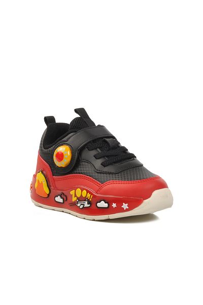 pepino Walkway Black-Red Children's Sports Shoes