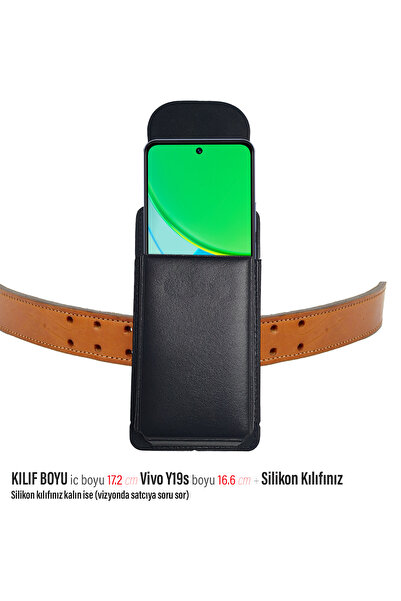 EXENAR Husă pentru curea pentru Vivo Y19s Husă pentru centură cu clapă