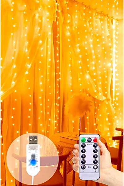 BENİMOLMALI ستارة بإضاءة LED مقاس 300 × 300 سم - ضوء النهار، ستارة بإضاءة صفر...