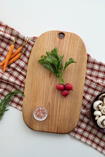 mellywooden Doğal Ahşap Büyük Ceviz Kesme Et Pide Yemek Sunum Dekor Servis Ta...