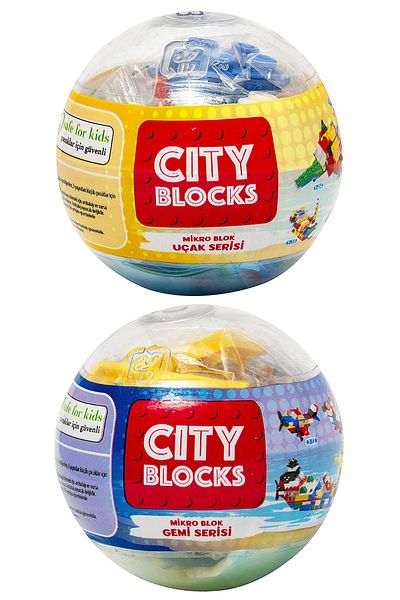 POPKONSOL City Blocks Micro Blocks Toy Set 2 Pack