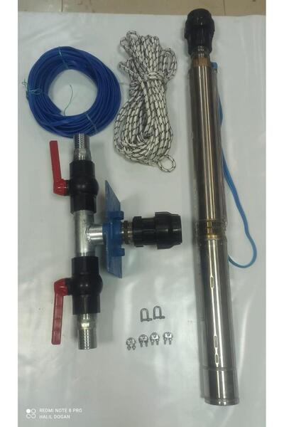 Alarko 4SD16/9 3HP ALARKO TRİFAZE 50 MT YASSI KABLOLU  100 MT HALATLI ÇİFT VA...