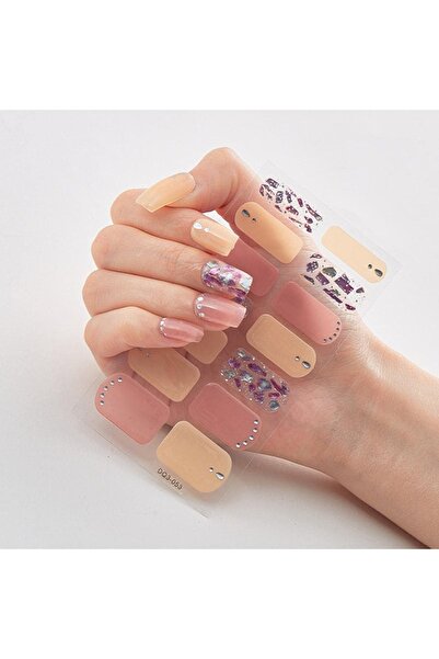 gaman EY-51-100 Yeni Nesil 14'lü Tırnak Stickerı Takma Tırnak Sticker Yeni De...