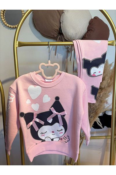 PaytoKids Girl's Kuromi Ribbon Detailed Set