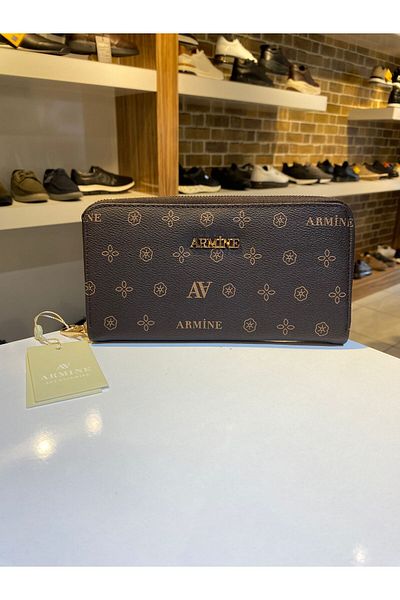 Armine Armine Women's Brown Printed Use Stylish Wallet