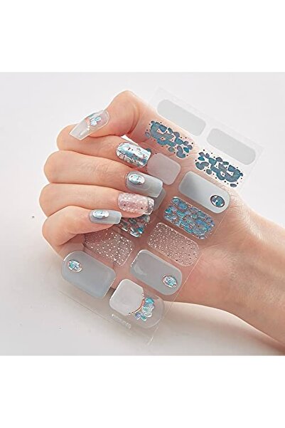 gaman EY-0-59 Yeni Nesil 14'lü Tırnak Stickerı - Takma Tırnak Sticker Yeni De...