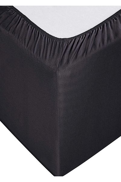 GERCELLA 100% Cotton 160X200+30 cm Elastic Fitted Double Crossbody Bed Sheet