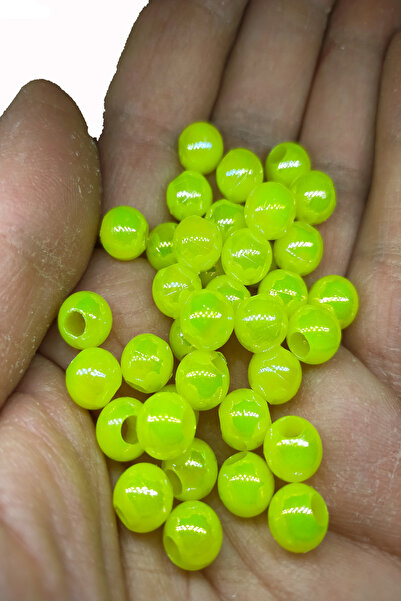 sr sazanrig JANJAN  SARI BONCUK 8 MM DİP YEMİ (GENİŞ DELİK)