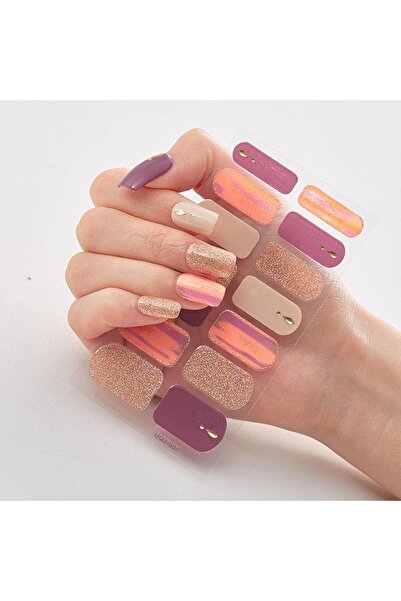 gaman EY-51-100 Yeni Nesil 14'lü Tırnak Stickerı Takma Tırnak Sticker Yeni De...