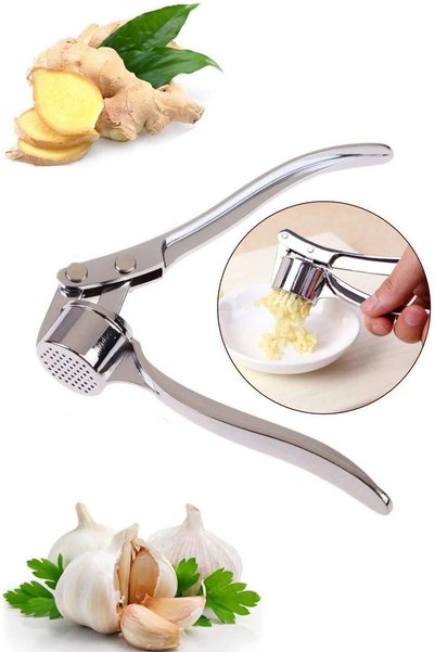 BARENDA Stainless Steel Top Quality Garlic Crusher Garlic Press Rustproof Manual Press Tool Practical Dowry