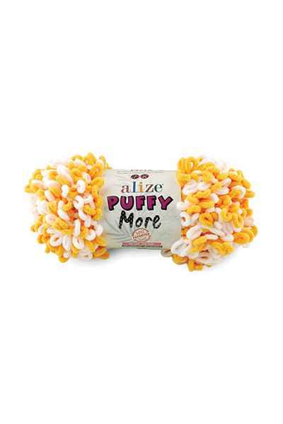 Alize Puffy More - One Nugget - Χειροποίητο πλεκτό νήμα χωρίς βελονάκι Suede Feel - 6560