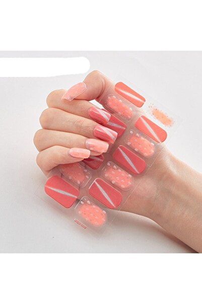 gaman EY-0-59 Yeni Nesil 14'lü Tırnak Stickerı - Takma Tırnak Sticker Yeni De...