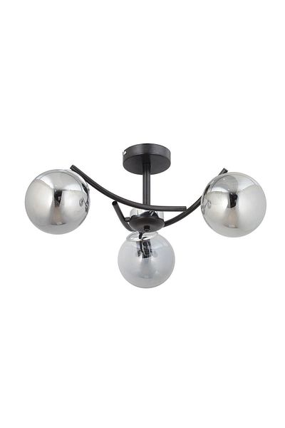 ESSLİGHT Call 3-Piece Plafonier Chandelier (Smoked Glass) Living Room Bedroom Kitchen Young Room Bedroom Office