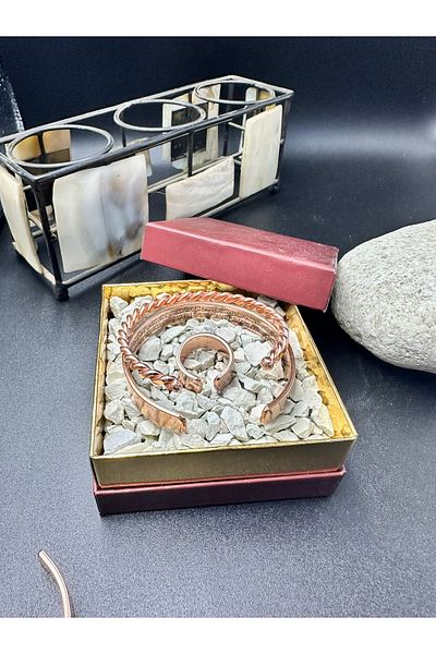KAVELE Pure Copper Special Zeolite Sand Bracelet